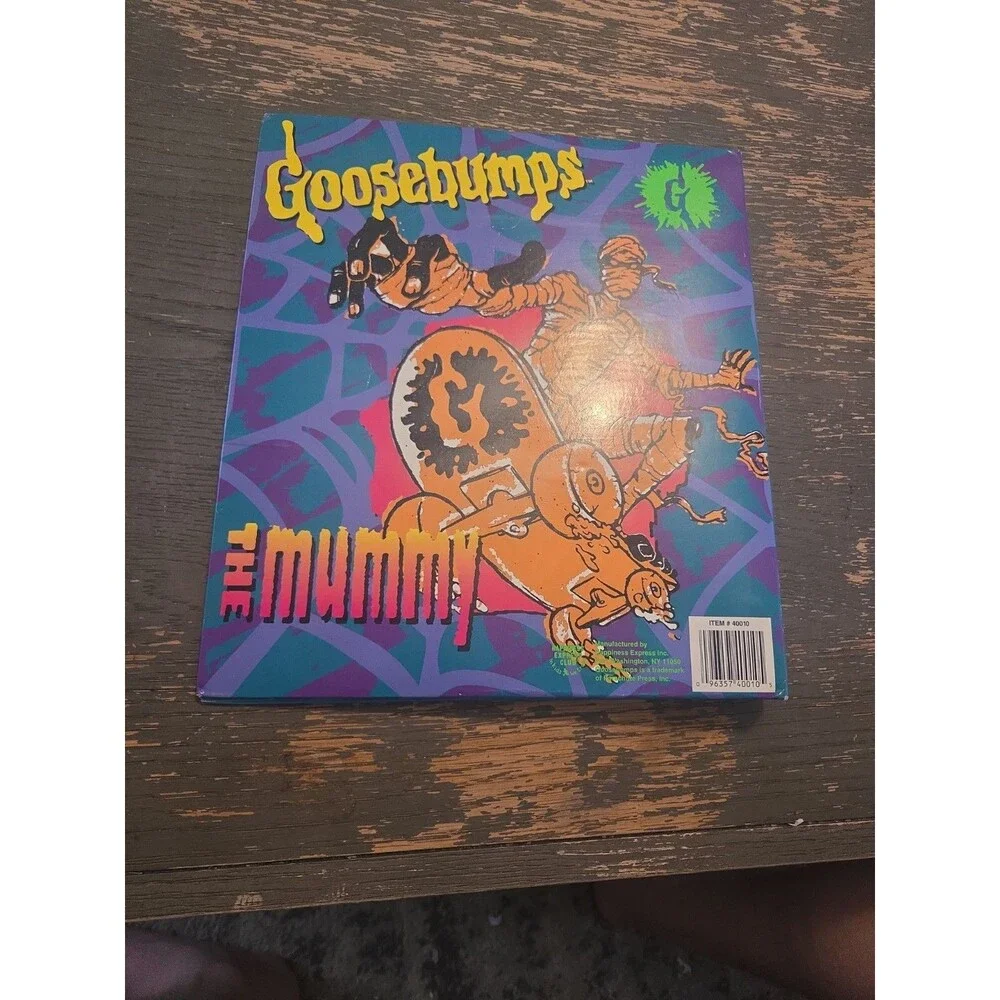 RL Stine Goosebumps The Mummy  3-Ring Binder Folder RARE Vintage Plus Extras Y2K